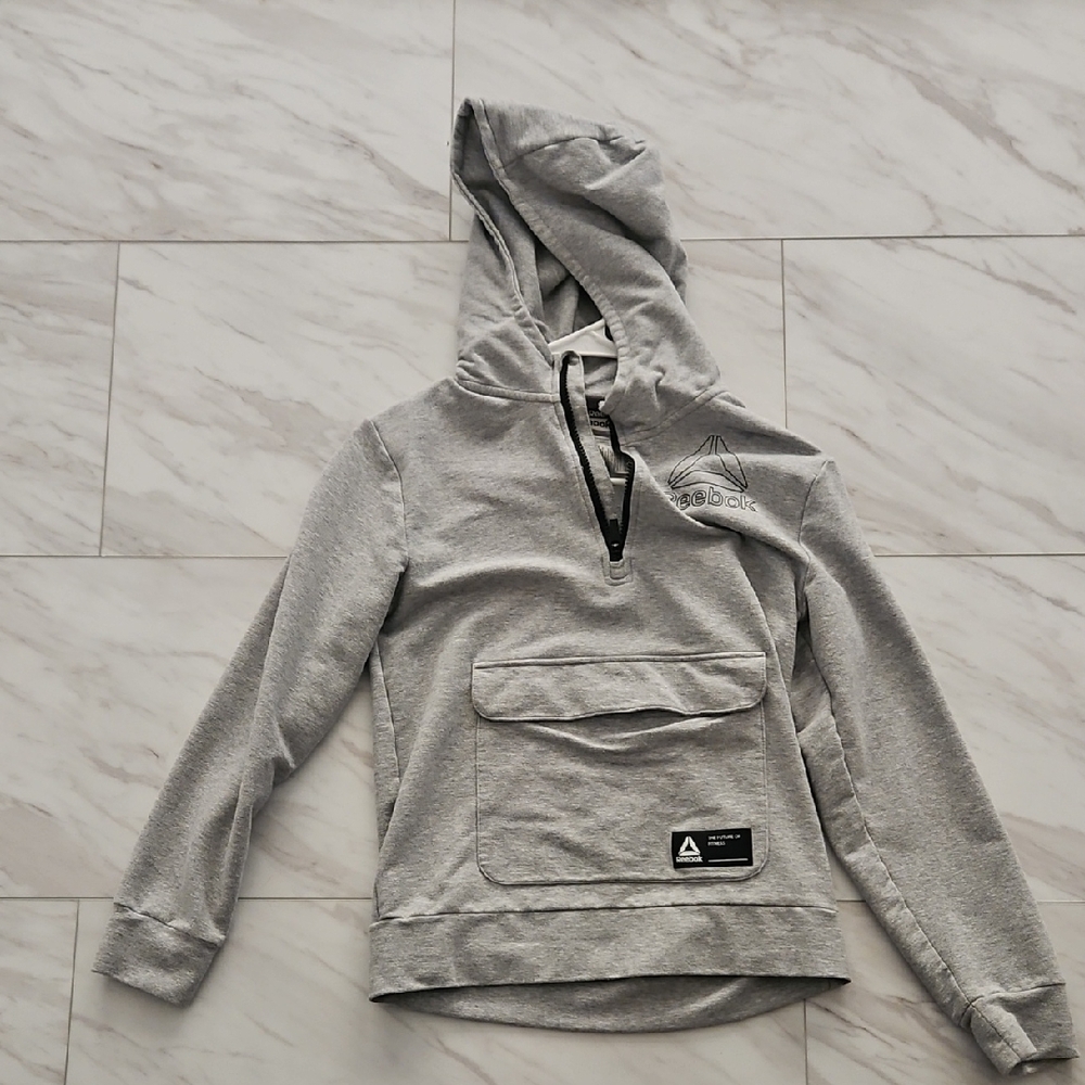 Reebok Light Gray Pullover with Logo